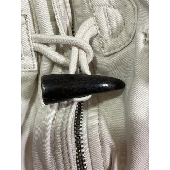 Abercrombie & Fitch Parka Jacket Coat Women’s Medium Lined Faux Fur Trim Hooded - Picture 5 of 16